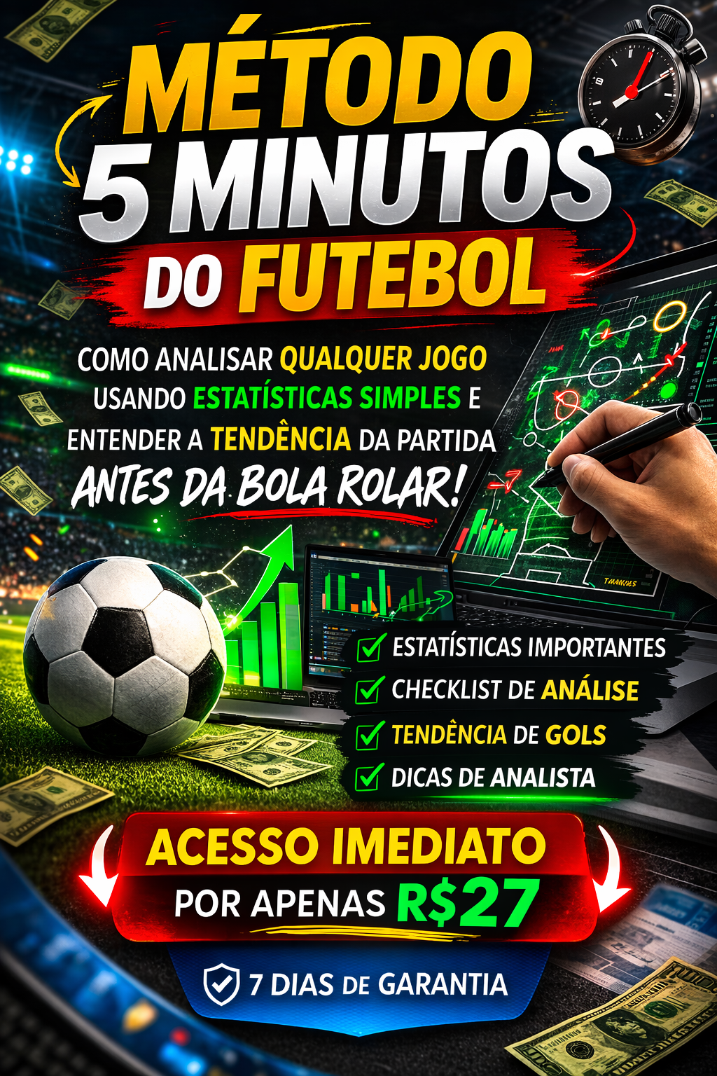 Capa promocional do Método 5 Minutos do Futebol